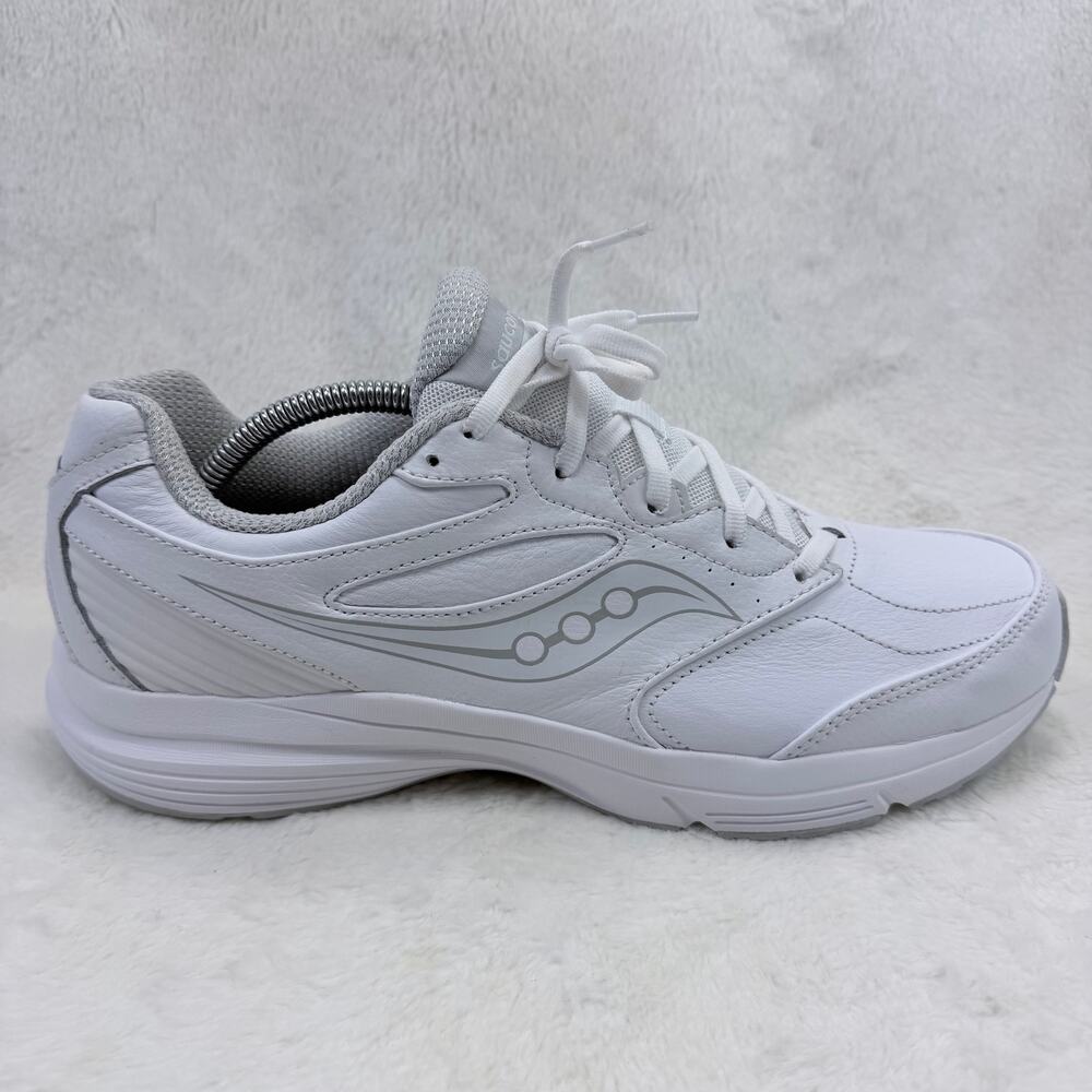 Saucony Integrity Walker 3 Womens Walking Shoes White Size 12 Comfort Leather